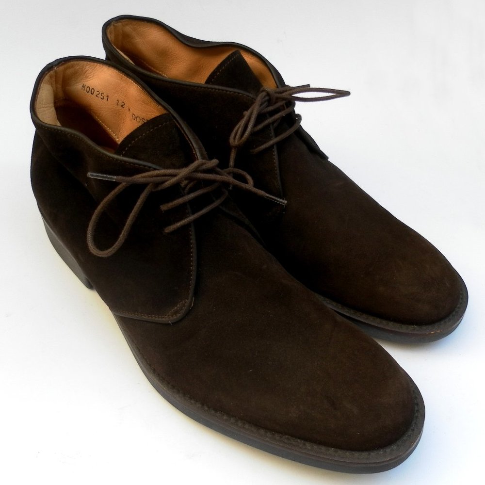 Bruno Magli vintage Brown Suede Chukka Boots Size 12